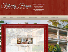 Tablet Screenshot of felicityfarms.com